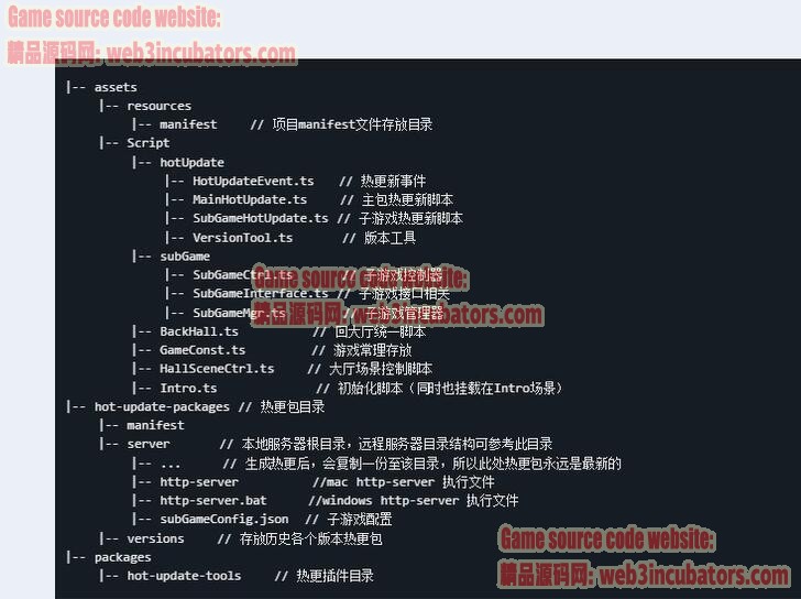 2.4.x热更新游戏大厅子项目 Cocos Creator源码非逆向 2.4.x Hot Update Game Hall Subgame ...